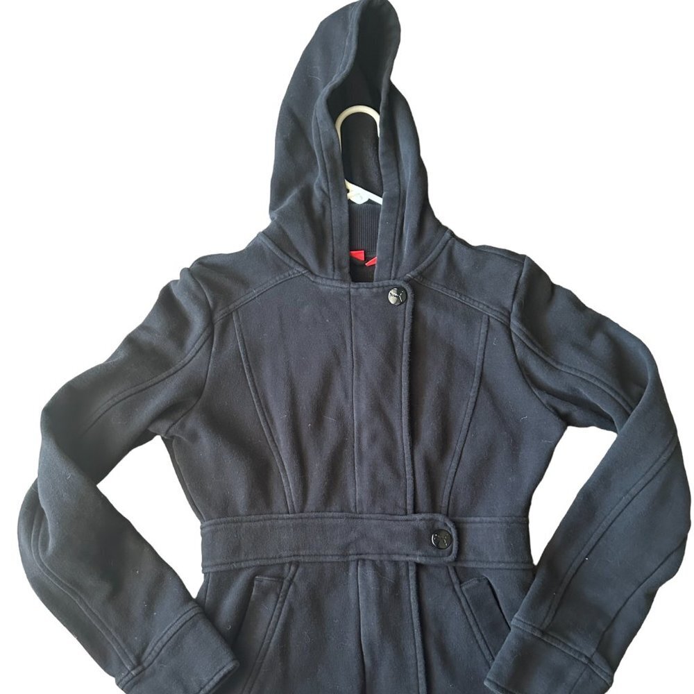Puma Women's Black Hooded Coat